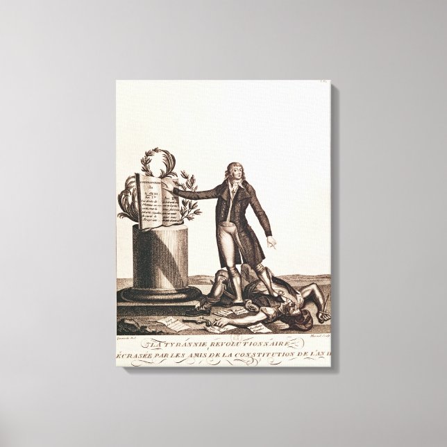 Lienzo El tirano de la revolución aplastado (Anverso)