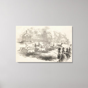 Lienzo El tiroteo de los ciervos en Gotha