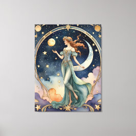 Lienzo el tonto - pintura tarot