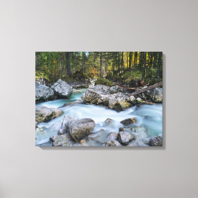 Lienzo El torrente Ramsauer Ache (Anverso)