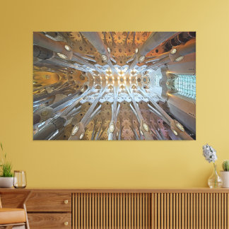 Lienzo El trabajo de Gaudi - Sagrada Familia, Barcelona