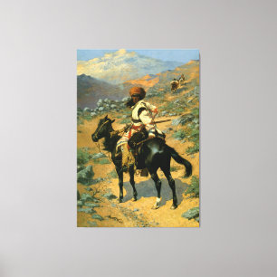 Lienzo El trampero indio de Federico Remington (1889)