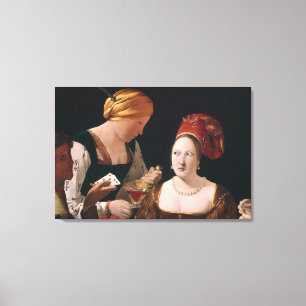 Lienzo El tramposo con el as de diamantes