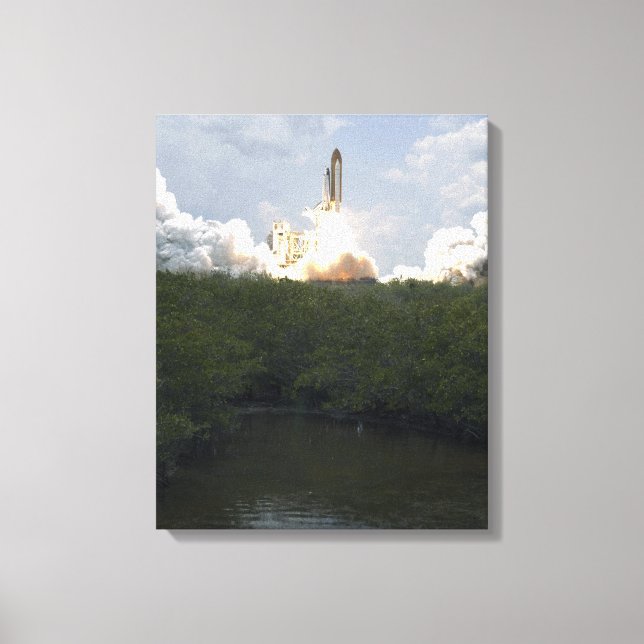 Lienzo El transbordador espacial Atlantis levanta 13 (Anverso)