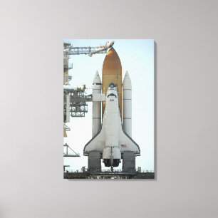 Lienzo El transbordador espacial Atlantis se sienta en la