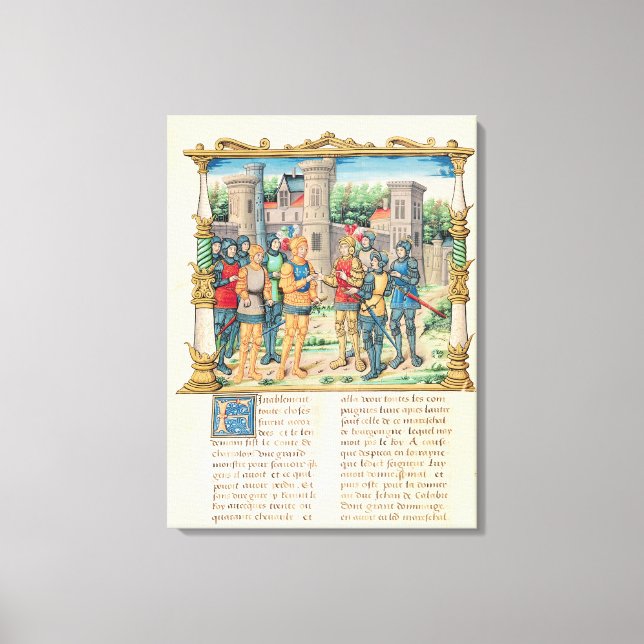 Lienzo El Tratado de los Conflanes (Anverso)