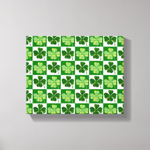 Lienzo El trébol verde de cuatro hojas de SlipperyJoe Sai