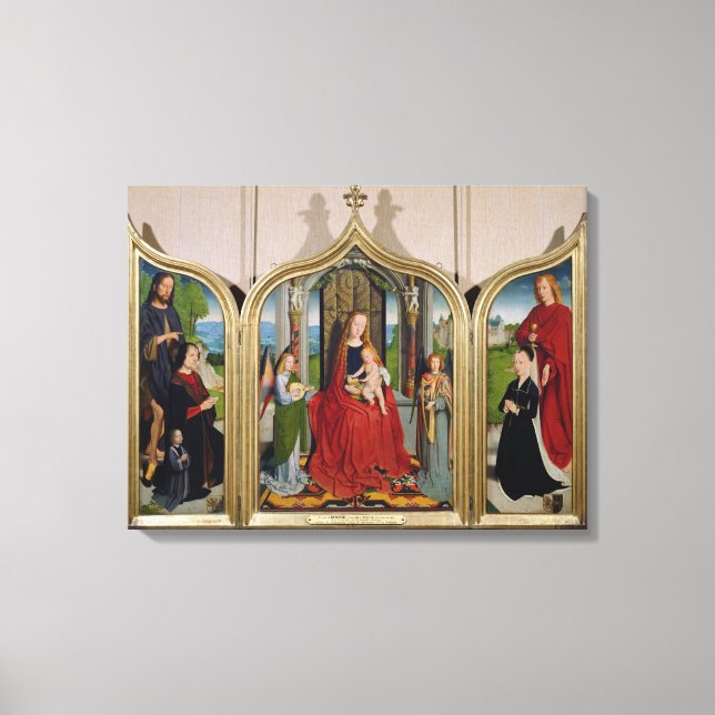 Lienzo El tríptico de la familia Sedano, c.1495-98 (Anverso)