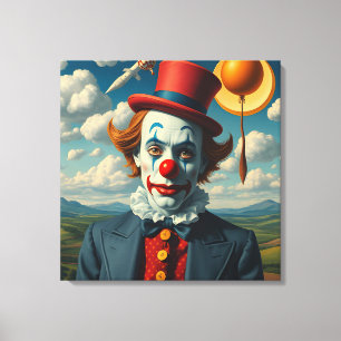 Lienzo el triste payaso