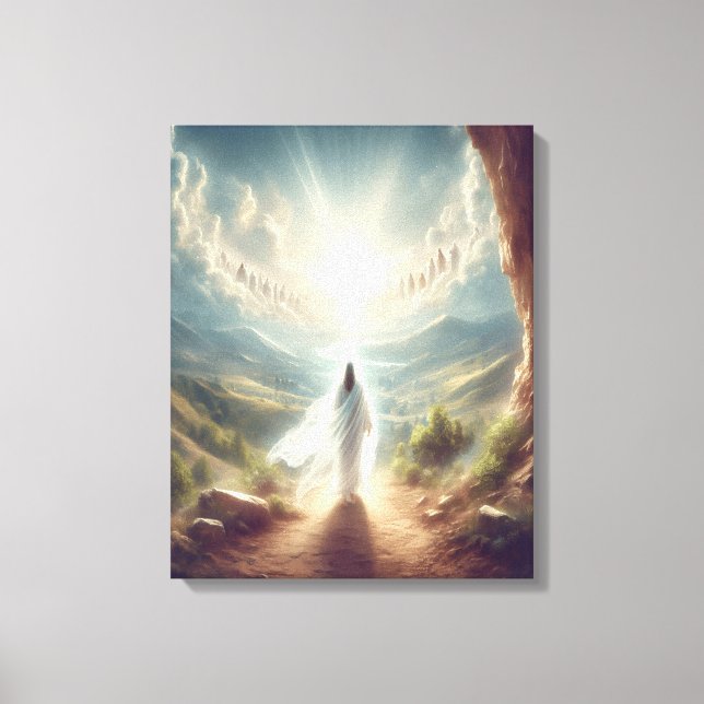 Lienzo El triunfo eterno a través de la puerta del cielo (Anverso)