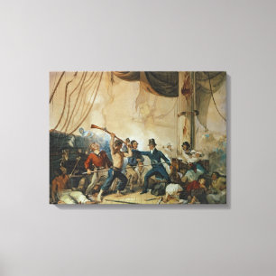 Lienzo El tumulto a bordo el Chesapeake, 1813