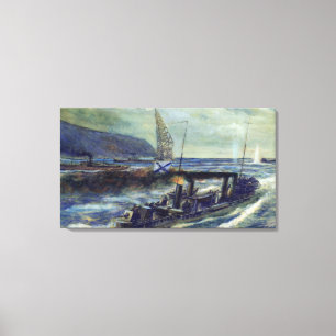 Lienzo El u-barco alemán U 56 hundido por Grozovoi