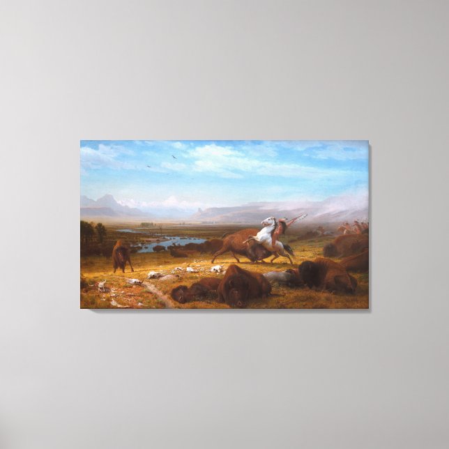 Lienzo El último del búfalo (Anverso)