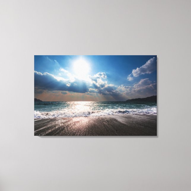 Lienzo El último día en la playa (Anverso)