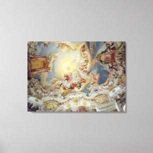Lienzo El último fallo, la pintura en el techo