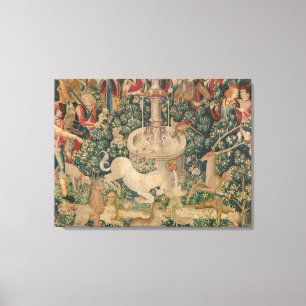 Lienzo El Unicornio se encuentra, el tapiz medieval