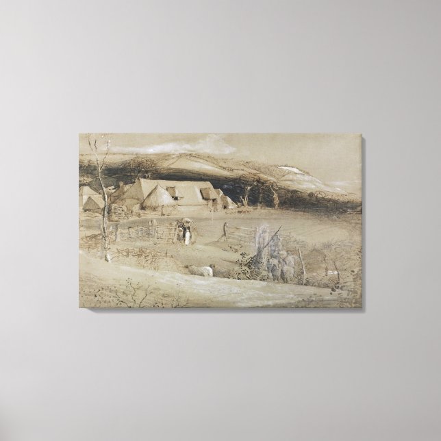 Lienzo El Valle de la Visión (cepillo, tintorería, bodyco (Anverso)
