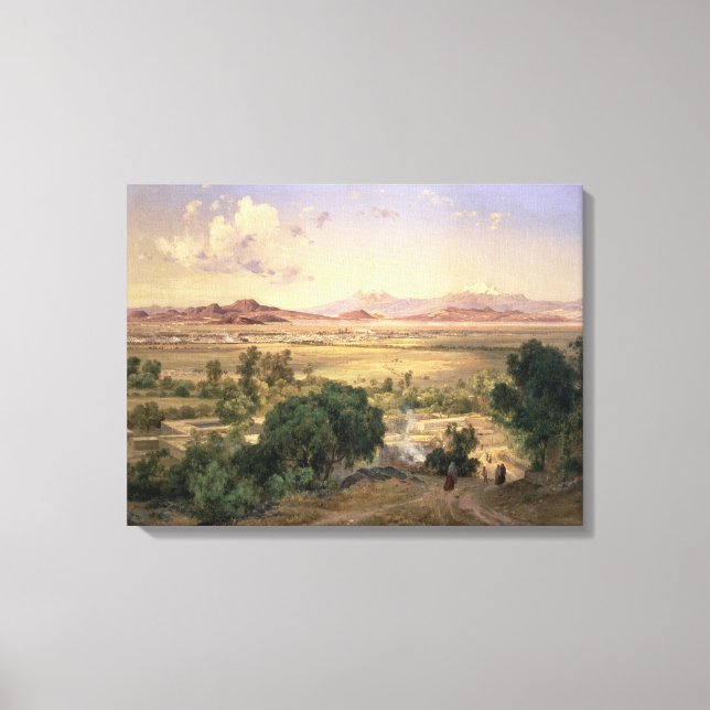 Lienzo El Valle de México desde la Baja Ridge de Tacubay (Anverso)