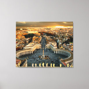 Lienzo El Vaticano de la Plaza San Pedro