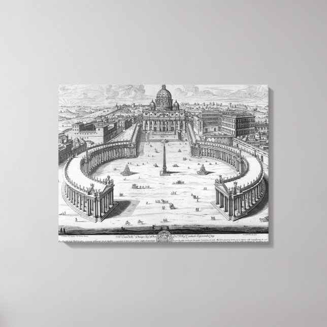 Lienzo El Vaticano, Roma (Anverso)