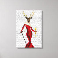 El Venado De Glamour En Rojo