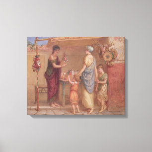 Lienzo El vendedor de juguetes, 1879 (con c/c y color del