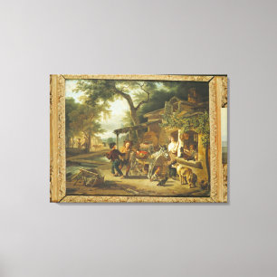 Lienzo El vendedor de la cereza