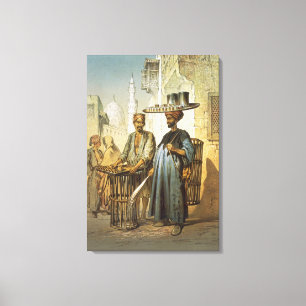 Lienzo El vendedor del té, del "recuerdo de El Cairo",