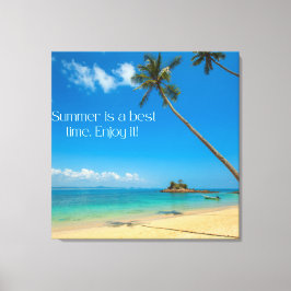 Lienzo El verano de Zazzle disfruta