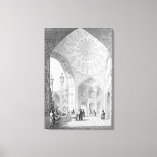 Lienzo El vestíbulo de la entrada principal del Medrese-