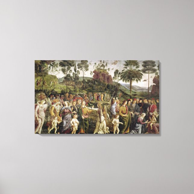 Lienzo El viaje de Moisés, c.1481-83 (Anverso)