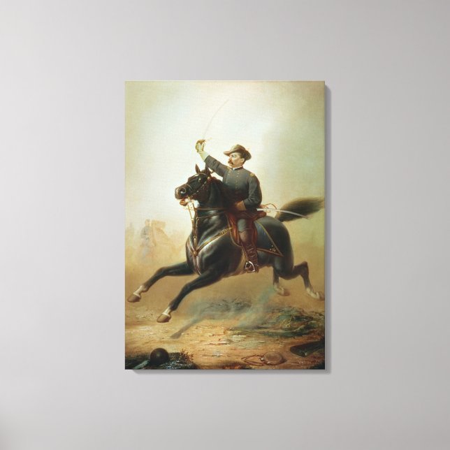 Lienzo El viaje de Sheridan en 1871 (Anverso)