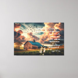 Lienzo El viejo Barn aún creo en la increíble gracia