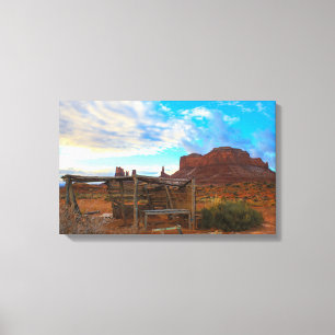 Lienzo El viejo oeste