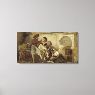 Lienzo El viejo Richard Ansdell en el pozo