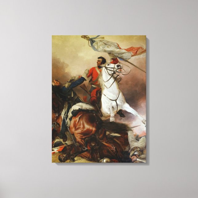 Lienzo El Viejo Richard Ansdell La Lucha Por El Estándar (Anverso)