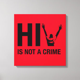 Lienzo El VIH no es un crimen - Conciencia sobre el estig