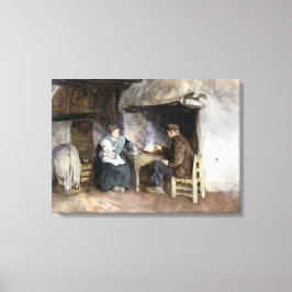 Lienzo El vintage Albert Neuhuys Una familia campesina a 