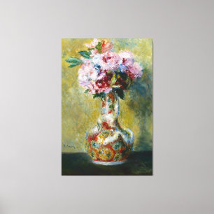 Lienzo El Vintage Pierre Auguste Renoir Bouquet en una pl