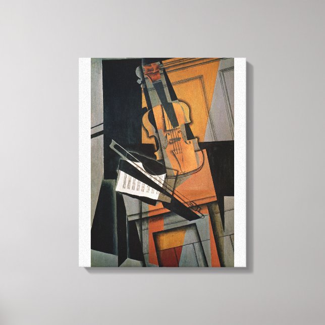 Lienzo El violín de 1916 (Anverso)
