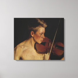 Lienzo El violinista (músico masculino) (de Pekka Halonen
