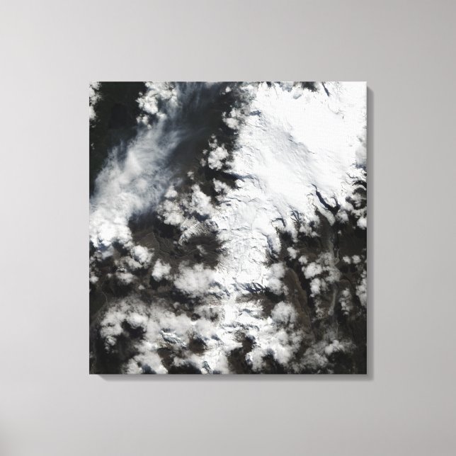 Lienzo El volcán Chaiten en Chile (Anverso)