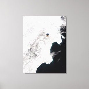 Lienzo El volcán de Shiveluch en Kamchatka Krai, Rusia