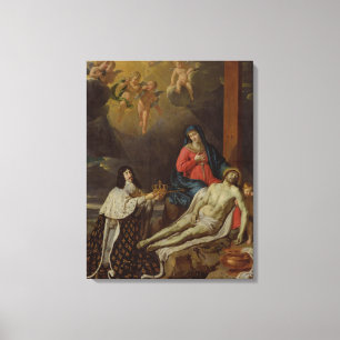 Lienzo El voto del rey de Louis XIII de Francia y