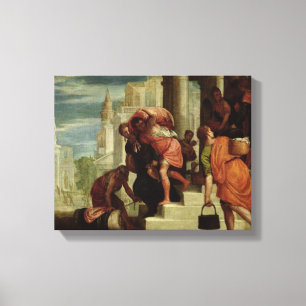 Lienzo El vuelo de los Israelites fuera de Egipto