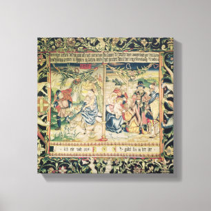 Lienzo El vuelo en Egipto y la adoración de