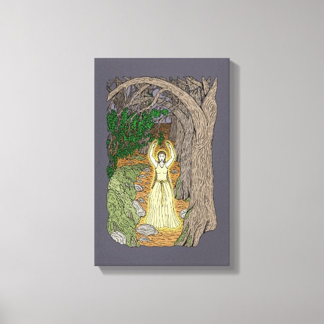 Lienzo Eldritch Mistress (Fairy Lady in Woods) (Anverso)