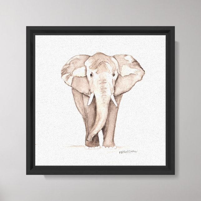 Lienzo Elefante  (Anverso)
