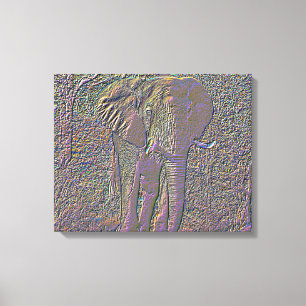Lienzo Elefante abstracto