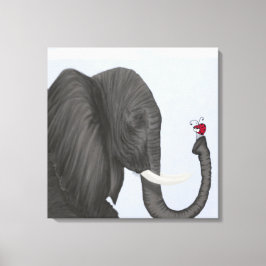 Lienzo Elefante Adorable y Ladybug Cuaderno